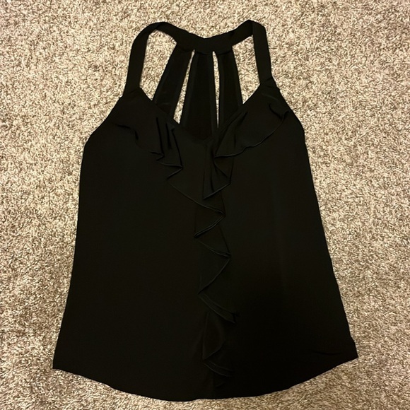 Maurices Black Ruffle Halter Tank Top size small - Picture 6 of 10
